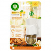 Air Wick Essential Oils Elektrický osviežovač vzduchu strojček a náplň santalové drevo vanilka 19 ml