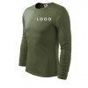 Tričko farebné s dlhým rukávom s LOGOM Veľkosť: M, Barva: khaki, KS spolu - cenová hladina: 21-50