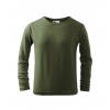 Malfini Detské tričko s dlhým rukávom Long Sleeve Khaki