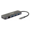 D-Link DUB-2334 Kabel USB typu C Šedá