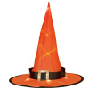 Čarodejnícky klobúk s LED svetlom Barva: Oranžový