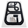 Eoshop Koberec FUN Track pro děti, ulice, město krém (Velikost: 140x190 cm)