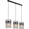 Globo Lighting Gorley závesné svietidlo 3x60 W čierna-dymová 15698-3H