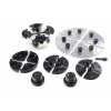 Univerzálne skľučovadlo 125 mm pre sústruh na drevo(4 sady čeľustí) HM-01007