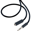 SpeaKa Professional SP-7870472 jack audio predlžovací kábel [1x jack zástrčka 3,5 mm - 1x jack zásuvka 3,5 mm] 5.00 m čierna SuperSoft opletenie; SP-7870472
