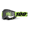 100% ACCURI 2, 100% Enduro Moto okuliare žlté, číre Dual plexi