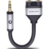 Oehlbach i-Connect J-AD jack audio Y adaptér [1x jack zástrčka 3,5 mm - 2x jack zásuvka 3,5 mm] čierna; 60021