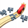 4x Mini Flexibilný Spojka pre Drevené Vláčikové Dráhy pre Ikea, Lidl a iné