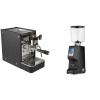 Stone Espresso Lite Black + Eureka Atom Specialty 75, black
