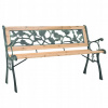 Lavička s operadlom, drevo 122 x 51 cm