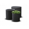 Kvetináč plast sivý Keter 43,7 cm x 43,7 x 44,3 cm