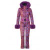 Dámska kombinéza Goldbergh Zafira Ski Suit Faux Border Snake Pink