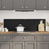 vidaXL Kuchynské zásteny 2ks čierne 70x40 cm tvrdené sklo 3315795