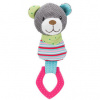 Trixie Junior plyšový medvedík s plastovým krúžkom so zvukom 23 cm
