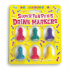 Super Fun Penis - koktailové fixky - sada 6 ks