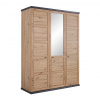Hom`in SKRIŇA SO ZRKADLOM, tmavosivá, dub artisan, 154/209/60 cm - Skrine - 000003002937