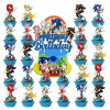 TOPPERY NA BÁBOVKY (24 ks) + veľký TOPPER NA TORT - SONIC