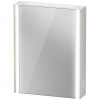 Duravit XViu - Zrkadlová skrinka s osvetlením, Icon verzia, 620x156 mm, pánty vľavo, champagne matná XV7141LB1B1