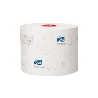 Toaletný papier 2-vrstv. TORK Mid-size biely, návin 100m T6 (27 ks)