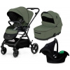 Kinderkraft Yoxi 3v1 Green Hlboká vanička Mink Pro i-Size