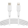 Belkin BOOST Charge USB-C/Lightning kábel, 1m, biely CAA003bt1MWH