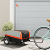 Vozík za bicykel, čierno oranžový 45 kg, železo-ForU-94040