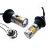 Smerovky + denné LED 2v1 PY21W BAU15S 1156 DRL 24LED VÝKONNÁ BIELA