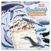 NOTIQUE Rodinný plánovací kalendár Animalium 2026, 30 x 30 cm