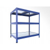 Kovový regál do garáže Biedrax 35 x 60 x 120 cm, modrý - 3 police pozink