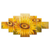 Obrazový 200x100 Vintage Retro Ruddy Slnečnica (Obrazový 200x100 Vintage Retro Ruddy Slnečnica)