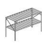 LANIT PLAST AL regál LANITPLAST 130x50 cm dvojpolicový strieborný GSB2 LG2632