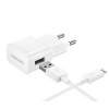 EP-TA20EWE + ECB-DU4EWE Samsung microUSB Cestovní dobíječ White (EU Blister)