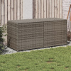 vidaXL Záhradný úložný box sivý 283 l polyratan 365314