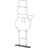 LED vianočný snehuliak 180x mini LED teplá biela, IP44, 69,5 x 30 cm
