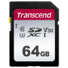 Karta TRANSCEND SDXC 64GB 300S, UHS-I U3 V10 (R:100/W:25 MB/s) TS64GSDC300S Transcend