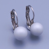 Detské náušnice Swarovski perly 8mm - výber farieb Grey ( šedá )