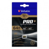 Verbatim paměťová karta micro SDXC Pro+ 64GB UHS-I U1 (Class 10) UHS-I U1 (Class 10) 44034