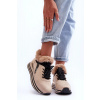 Dámske športové členkové topánky 21-Q99 model 185656 Beige with black - Step in style 37 béžová s černou