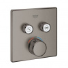 Grohe Grohtherm SmartControl Termostat s 2 ventilmi, kartáčovaný tvrdý grafit 29124AL0