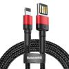 Baseus Cafule Obojstranný USB Lightning kábel 2,4 A 1 m (čierny+červený) 15317