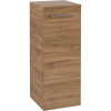 VILLEROY & BOCH Avento závesná bočná skrinka nízka, 1 dvierka, pánty vpravo, 350 x 373 x 890 mm, Oak Kansas, A89501RH