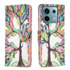 Peňaženkové kožené puzdro Colored Drawing na Xiaomi Redmi Note 13 Pro 4G - Tree Life
