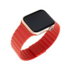 FIXED Silikonový řemínek Magnetic Strap s magnetickým zapínáním pro Apple Watch 38/40/41mm, červený