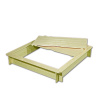 pískoviště dřevěné s lavičkami a krytem BIEDRAX 115 x 115 x 20 cm - P115115020/SKP