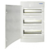 Nástenná rozvodnica IP40 3-radová, 3x12 modulov, plné dvere (BK080053)