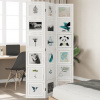 vidaXL Paraván 3 panely biely masívne drevo paulovnie - Biela - 41904-183415