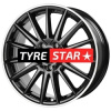 CMS C23 8x20 5x108 ET55 Diamond Rim Black Gloss