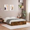 Rám postele se zásuvkami kouřový dub 140 x 200 cm kompozit Hnědá 3207277