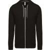 KARIBAN VINTAGE LIGHTWEIGHT COTTON HOODIE K438 / Mikina s kapucňou - black S