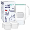 Plastová filtračná kanvica AquaFloow J-MAXI 2,5l mätová + 5x filter